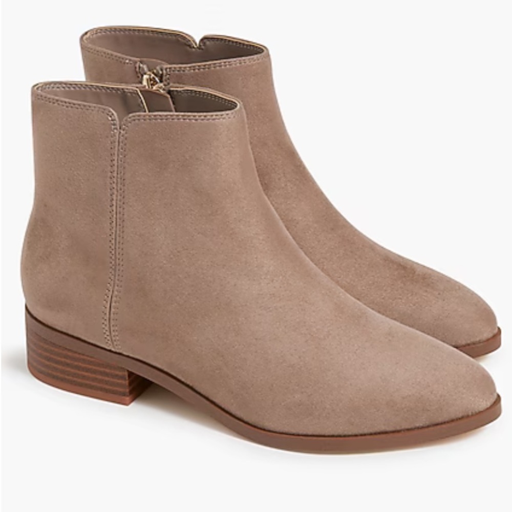 J. Crew Taupe Ankle Booties